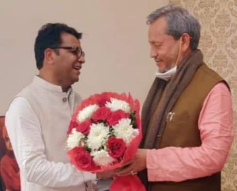 उत्तराखंड नये मुख्यमंत्री तीरथ सिंह रावत को दी भाजपा जिलाध्यक्ष शिव अरोरा ने शुभकामनाये  