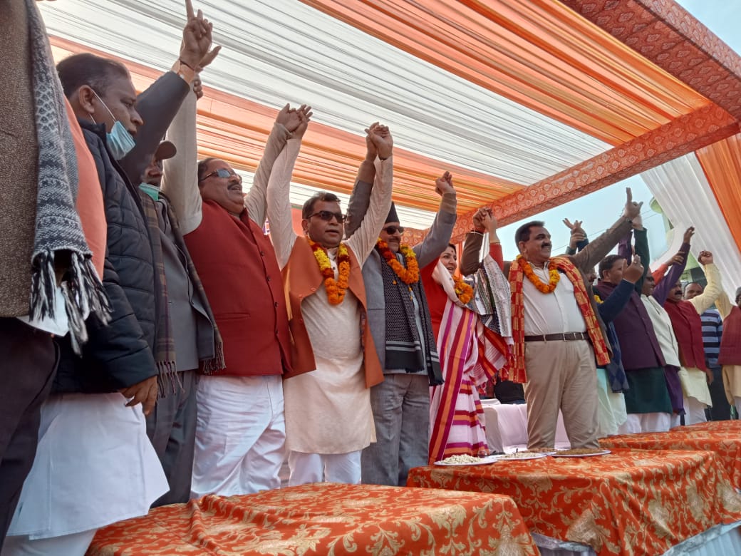 भाजपा ने 'विजय संकल्प यात्रा' निकाल कर किया शक्ति प्रदर्शन