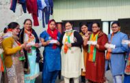 भाजपा प्रत्याशी शिव अरोरा के समर्थन में महिलाओं ने जन संपर्क किया