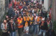 भाजपा प्रत्याशी शिव अरोरा समर्थको के साथ चुनाव प्रचार में उतरे