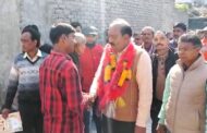 सीमावर्ती गॉव में पहुँचे भाजपा प्रत्याशी शैलेन्द्र मोहन सिंघल