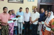 विधायक प्रतिनिधि गौरव बेहड ने गरीबो की पुत्रियों शादी और आर्थिक सहायता के लिए चैको का किया वितरण