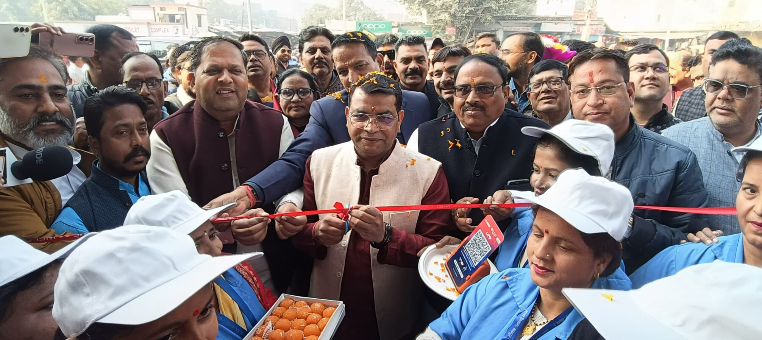 विधायक शिव अरोरा ने फीता काटकर किया पार्किंग का शुभारंभ, पार्किंग बनने से जाम की समस्या से मिलेगी निजात