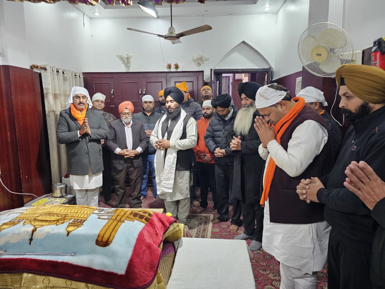 भाजपा प्रत्याशी विकास शर्मा की जीत के लिए गुरूद्वारा में हुई अरदास,हुआ जोरदार स्वागत