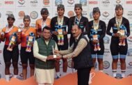 विधायक शिव अरोरा ने 38वे राष्ट्रीय खेल में विजेता टीम को मेडल पहनाकर किया सम्मानित 