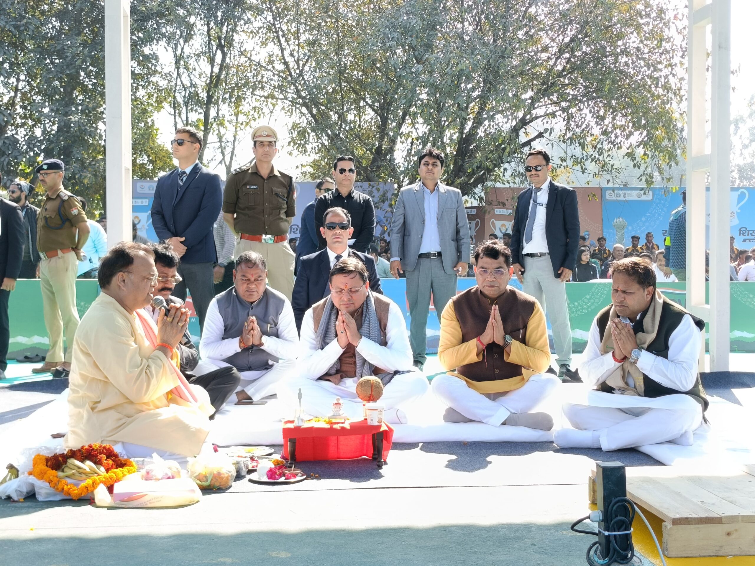 नवनिर्वाचित महापौर विकास शर्मा ने किया मुख्यमंत्री पुष्कर सिंह धामी का स्वागत