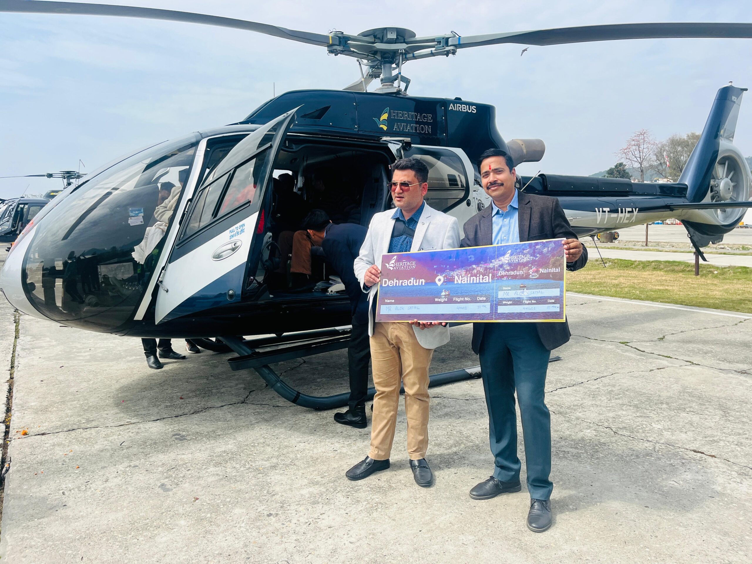 उत्तराखंड में हेरिटेज एविएशन द्वारा संचालित नई हवाई सेवाओं का शुभारंभ, मुख्यमंत्री पुष्कर सिंह धामी ने दिखाई हरी झंडी