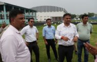 स्पोर्टस स्टेडियम रूद्रपुर में गृह मंत्री अमित शाह के आगामी 19 जुलाई के प्रस्तावित कार्यक्रम का लिया जायज़ा
