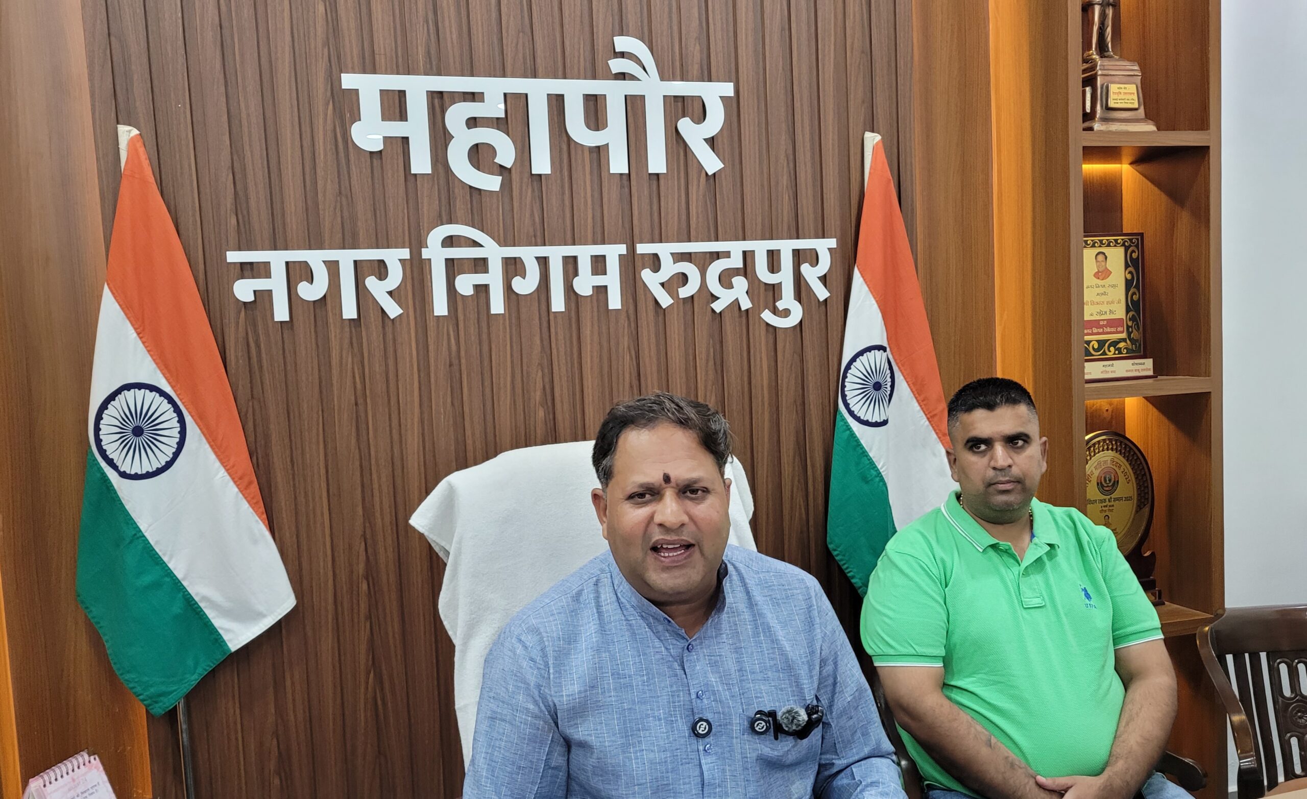 इंदौर की तर्ज पर रुद्रपुर को चमकाने के होंगे प्रयास : महापौर विकास शर्मा