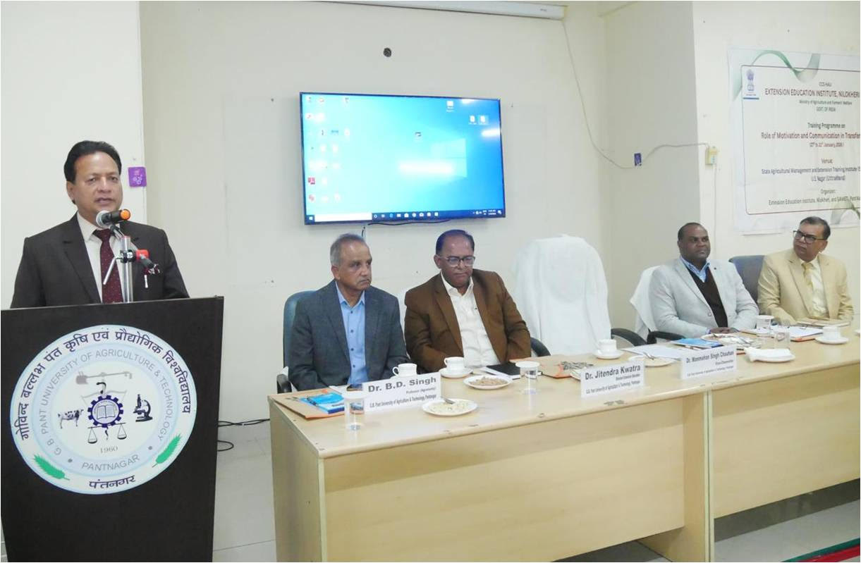 किसानों तक तकनीक पहुँचाने में विस्तार कर्मियों की भूमिका अहमः कुलपति प्रो. मनमोहन सिंह चौहान