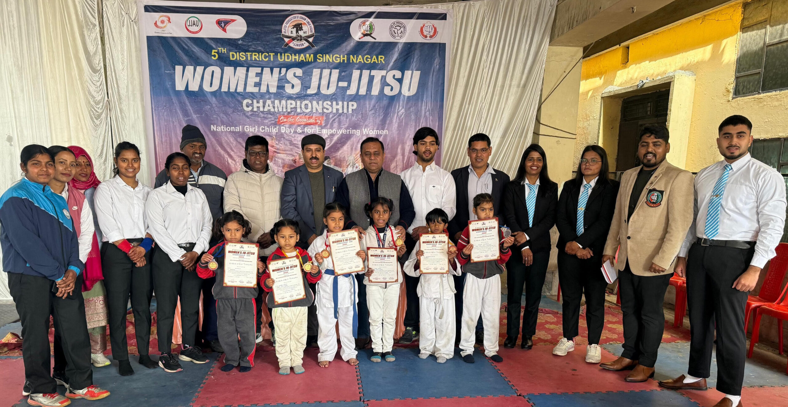 5वीं जिला स्तरीय महिला जु-जित्सू प्रतियोगिता में 143 बालिकाओं ने दिखाया दम, आत्मरक्षा का दिया मजबूत संदेश