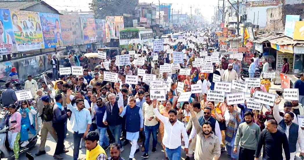 किच्छा–सिरौली कला में अलग नगर निकाय चुनाव की मांग तेज, हजारों लोगों का प्रदर्शन
