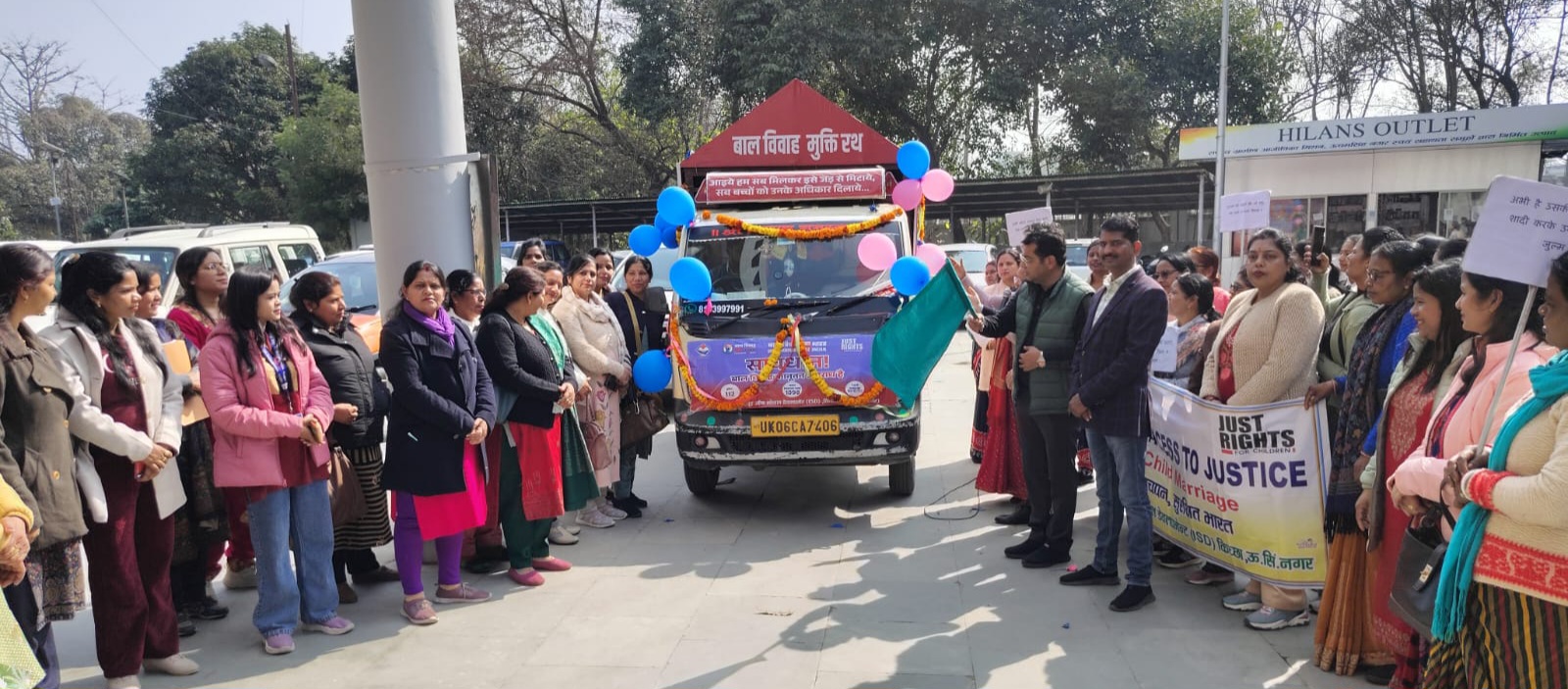 रुद्रपुर से बाल विवाह मुक्त जनजागरूकता रथ रवाना, विधायक शिव अरोरा ने दिलाई शपथ