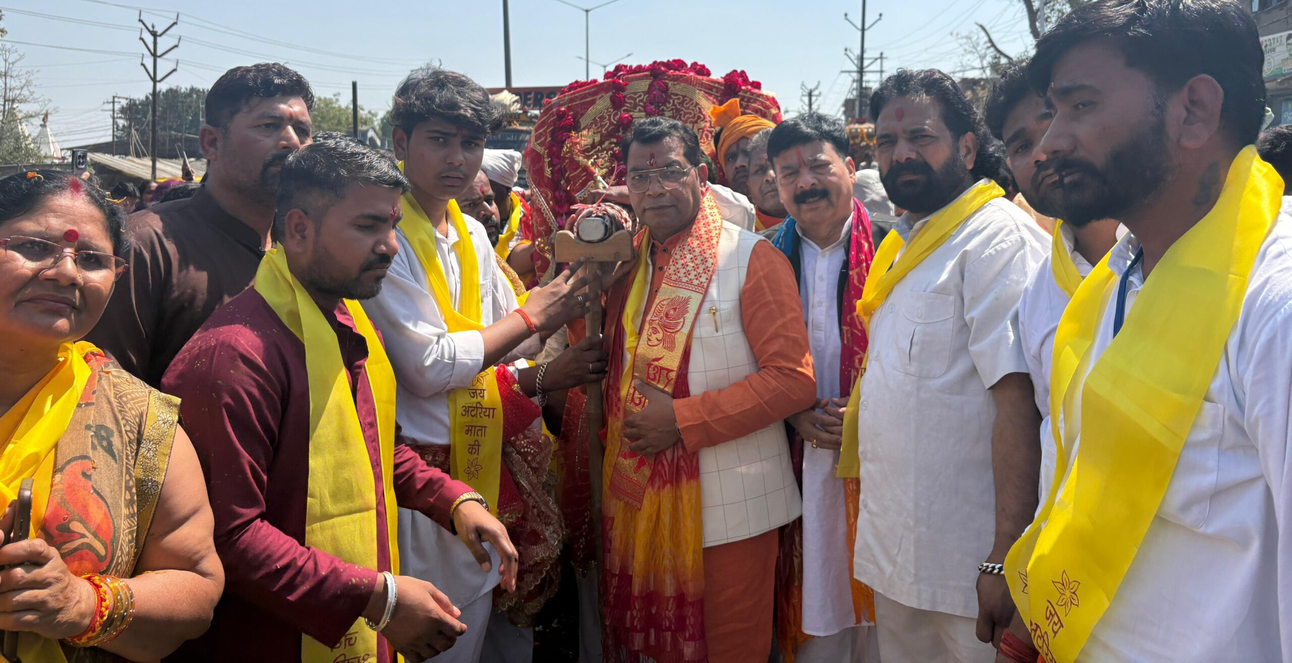 धूमधाम से निकला माँ अटरिया का डोला, आस्था के सागर में डूबा रुद्रपुर, विधायक शिव अरोरा रहे शामिल