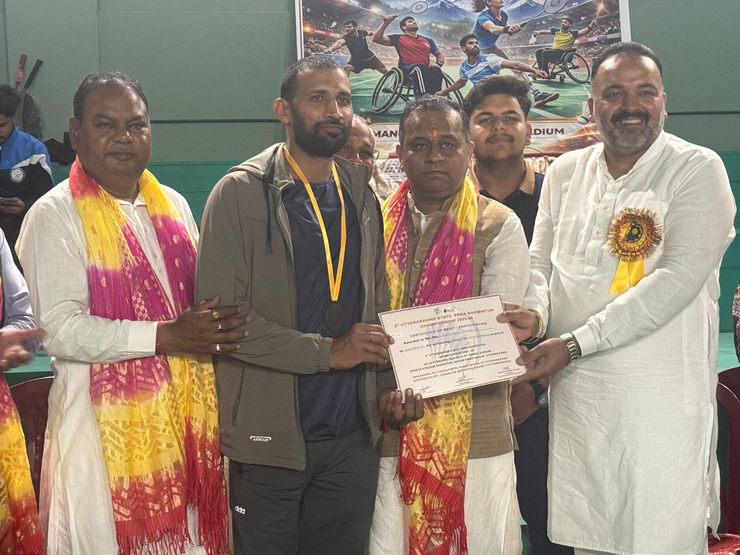 उत्तराखंड स्टेट पैरालंपिक एसोसिएशन एवं डिसेबल्ड स्पोर्टिंग सोसाइटी के संयुक्त तत्वावधान में समापन समारोह हुआ संपन्न