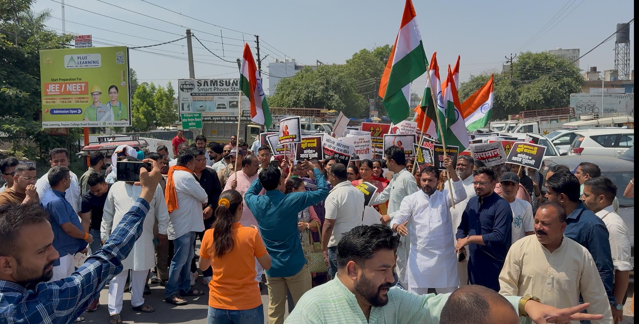 खटीमा में नारी शक्ति वंदन बिल के समर्थन में भाजपा युवा मोर्चा की विशाल रैली, विपक्ष के खिलाफ जोरदार प्रदर्शन