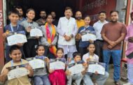 राज्य स्तरीय वोविनाम चैंपियनशिप के पदक विजेता खिलाड़ियों को पूर्व विधायक राजेश शुक्ला ने किया सम्मानित