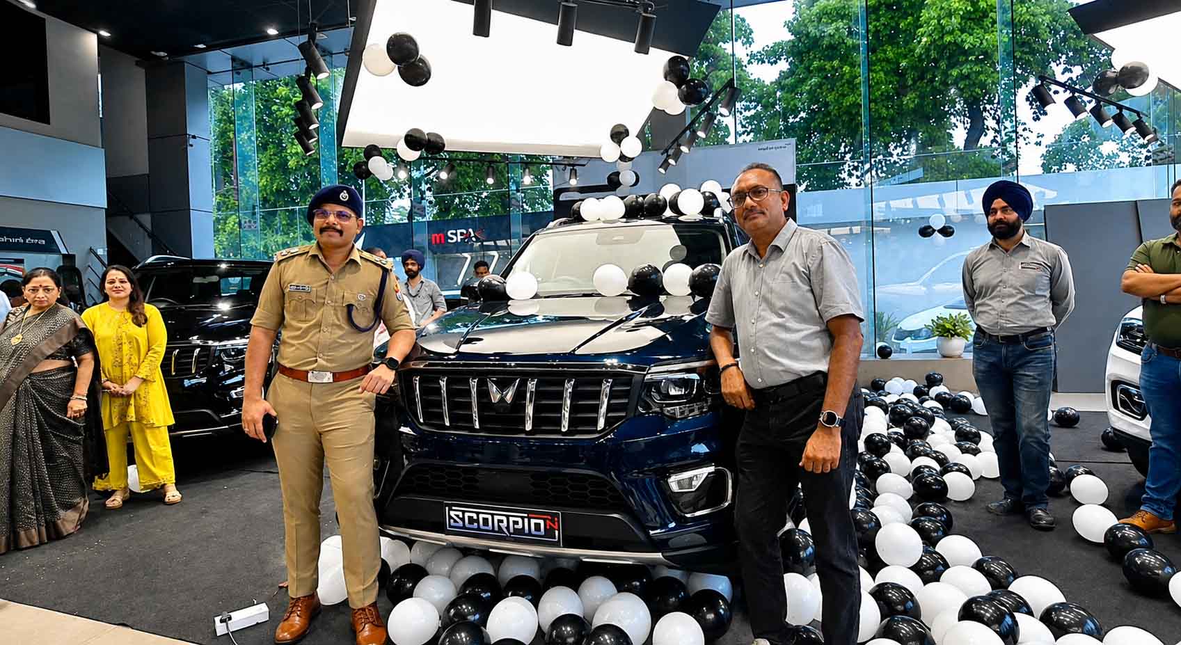कुमार ऑटो व्हील्स में नई Mahindra Scorpio-N की भव्य लॉन्चिंग, SSP अजय गणपति ने किया अनावरण