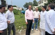 लेफ्ट पाहा नहर परियोजना को लेकर सिंचाई विभाग के मुख्य अभियंता ने टीम सहित किया स्थलीय निरीक्षण