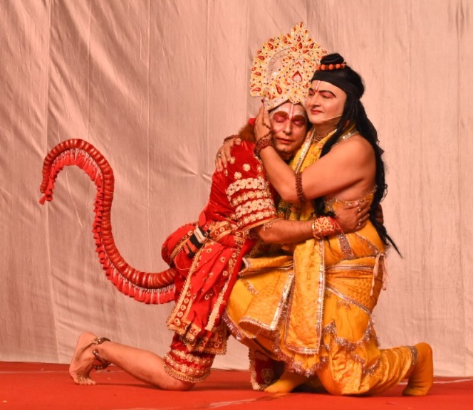 राम–हनुमान महामिलन ने किया भावविभोर, बाली वध की लीला का शानदार मंचन